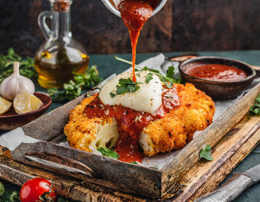 Golden Cauliflower Parmagiana