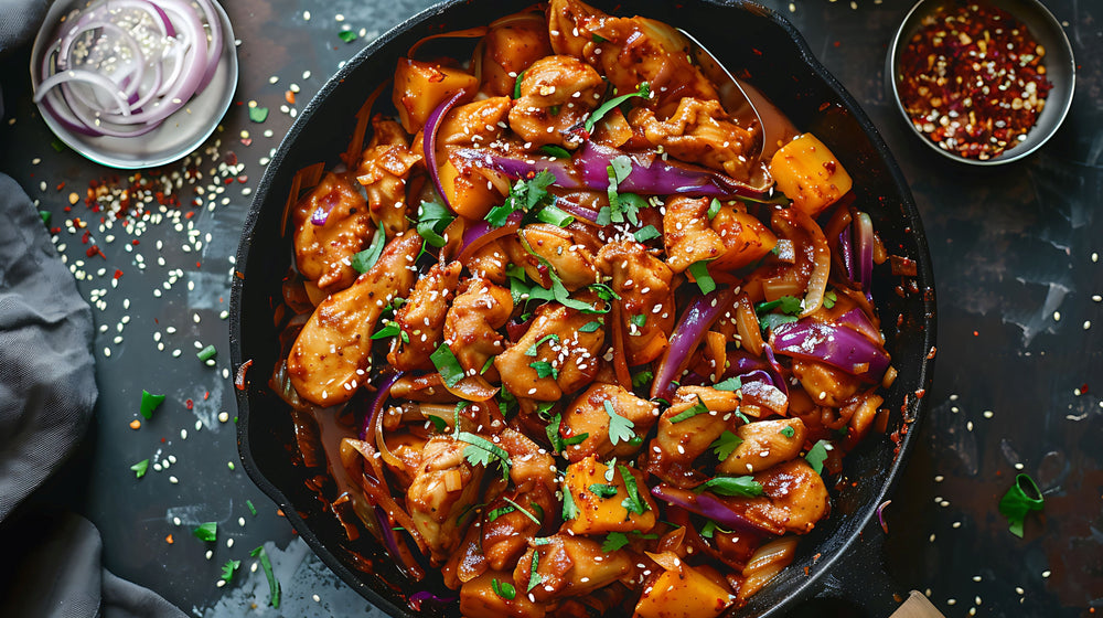 Spicy Korean Stir-fry Chicken