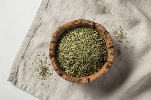 Basil Leaf — wooden bowl