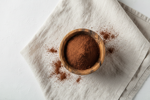 Ground Cloves — wooden bowl